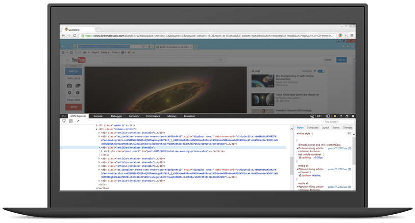 Native experience on remote browsers